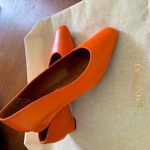 Vintage  Christiane Perez original orange women’s  shoes,,,just wear once!